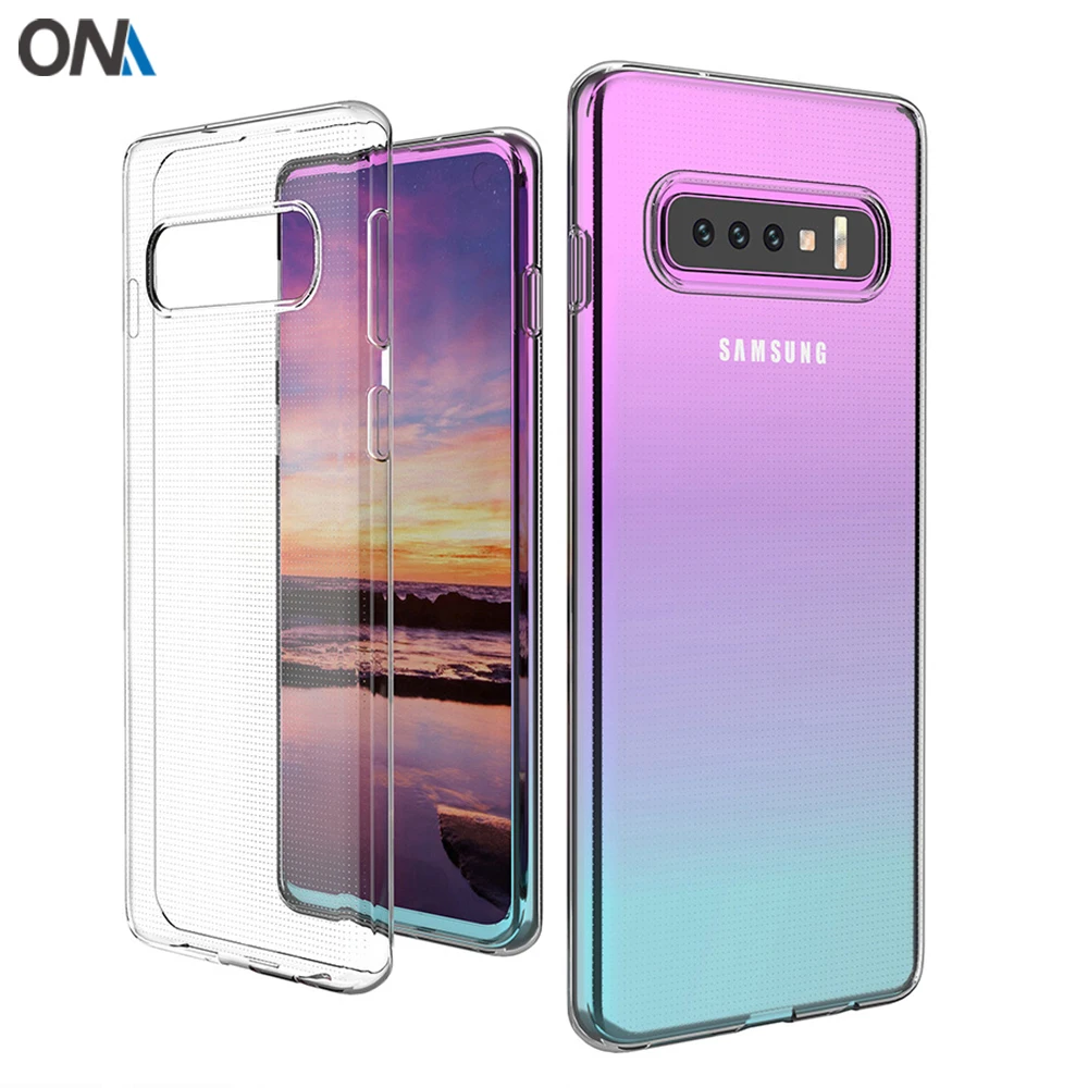 Чехол для Samsung Galaxy S10 S10e силикон 5G ТПУ прозрачный мягкий чехол Plus/Lite прозрачная