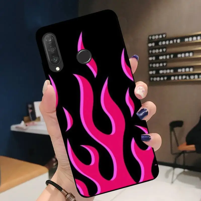

Fashion Flame Fire Soft Cover Phone Case For Huawei P20 30 40 Pro Mate 20 30 40 Pro Honor 9x 10 30lite Y62019