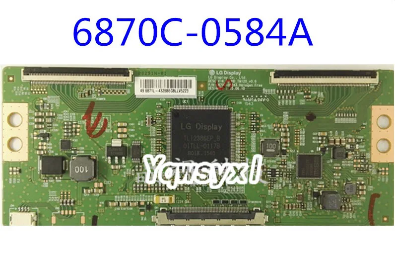 Yqwsyxl оригинальная логическая плата 6870C 0584A 0584B TCON Логическая для телевизора 43