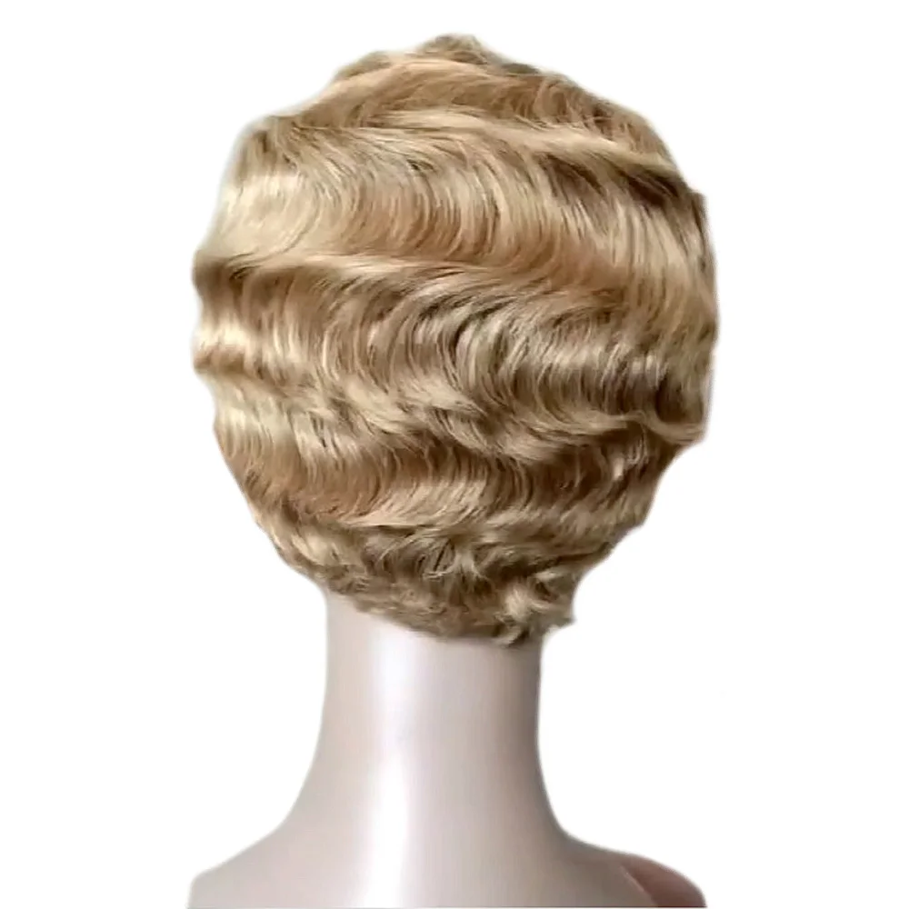 Saloncht короткий волнистый парик, перуанские человеческие волосы Remy, парики для черных женщин, коричневый, черный, натуральный парик с челкой