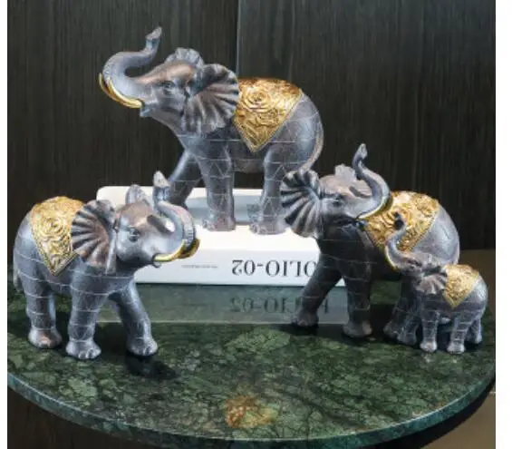 Elephant modern light luxury decoration move to new house opening gift cabinet TV cabinet desk Decoration