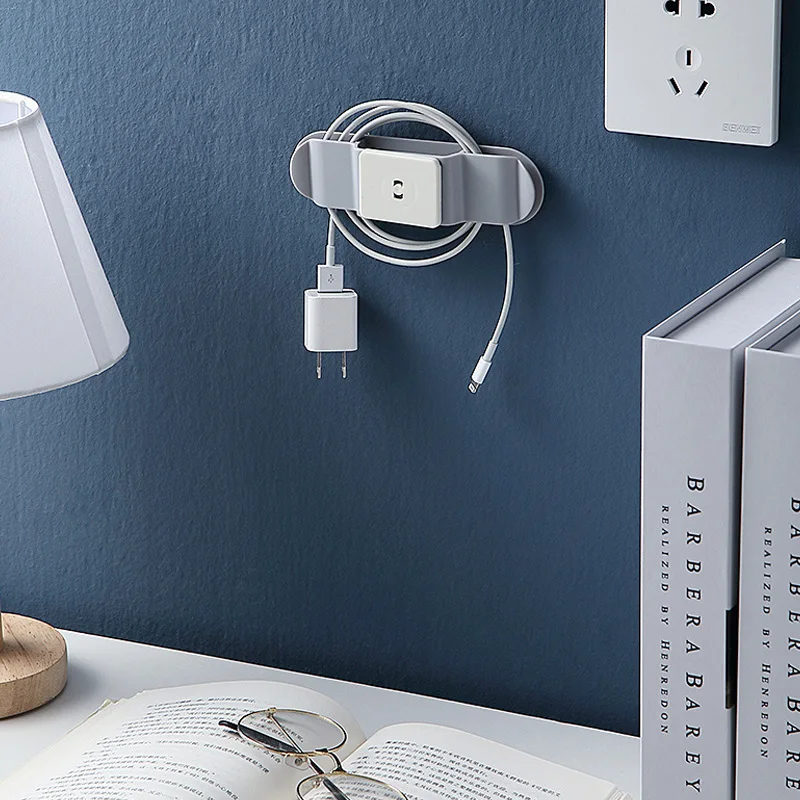 Wall Coverings The Wall Plug Board Socket Holder Self Adhesive Folding Socket Kitchen Appliance Wire Plug Power Cord Tool