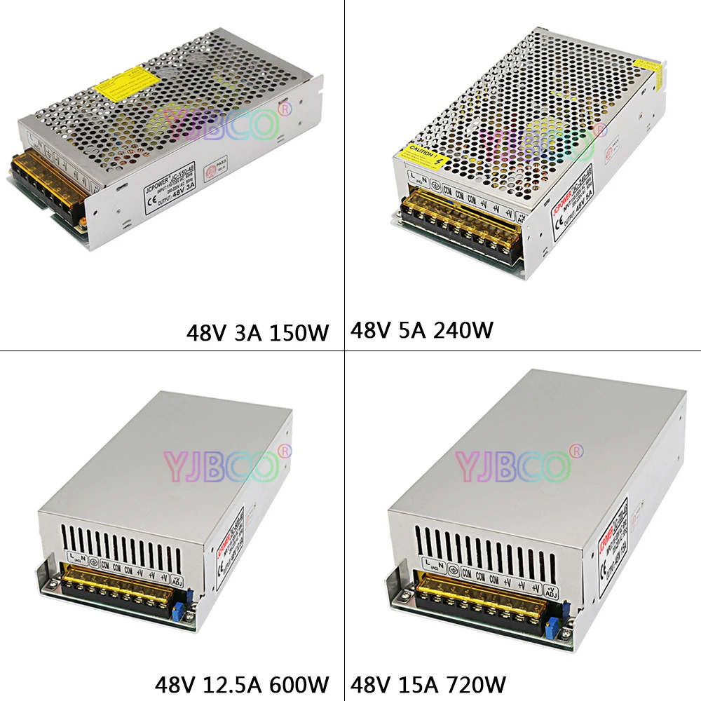 

Regulated Switching Power Supply DC48V 3A/5A/7.5/10A/12.5A/15A Swich Driver Transformer D48v For LED Strip Light CNC