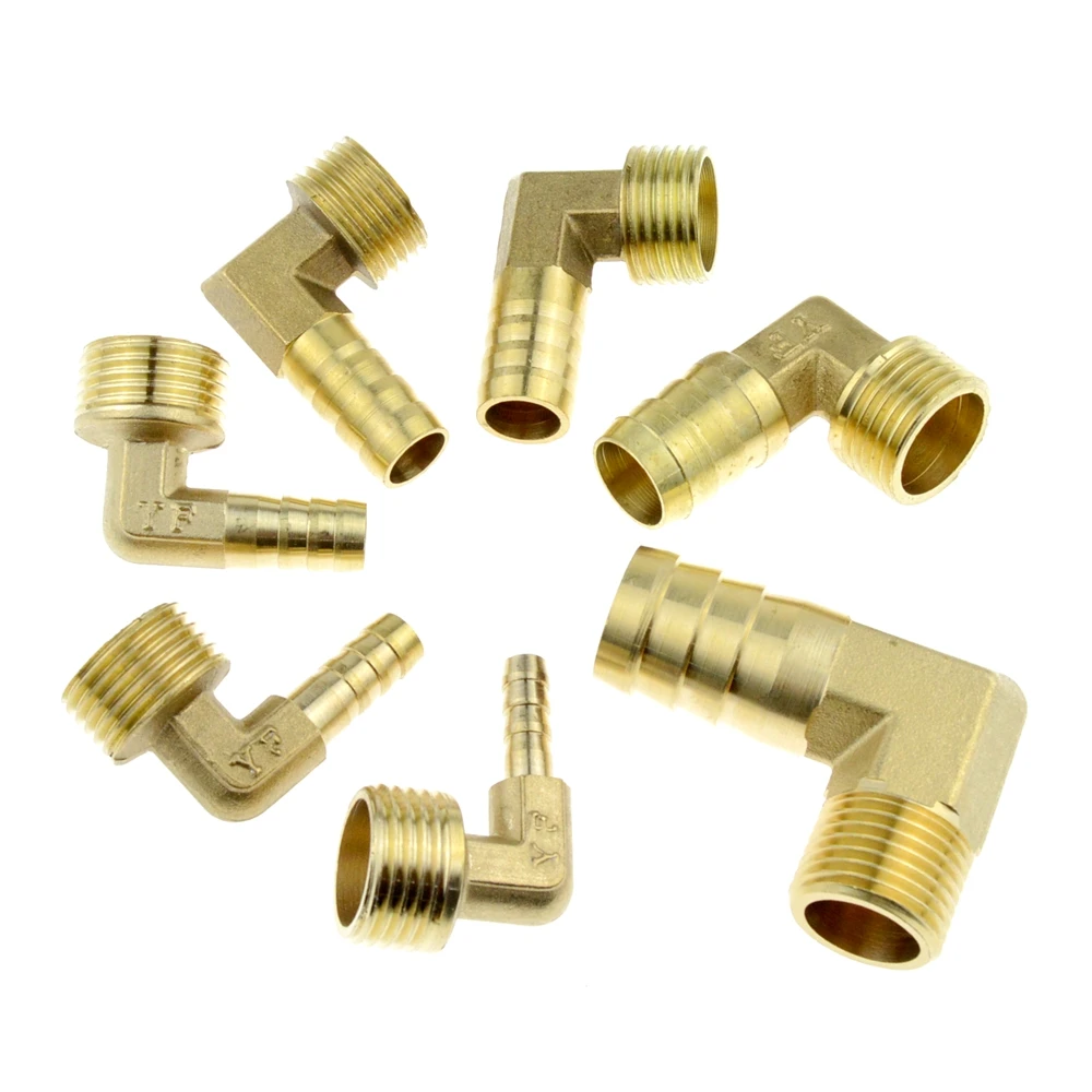 

Outer Silk Pagoda head Brass Hose Barb Fitting Elbow 6mm 8mm 10mm 12mm 16mm 19mmTo 1/4 1/8 1/2 3/8" Male Thread