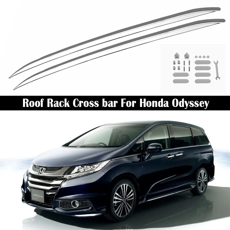 In Lega di alluminio Portapacchi Per Honda Odyssey Mvp RB3 RB4 2015-2021 Rails Bar Portapacchi Bar top Cross bar Rack Ferroviarie Scatole