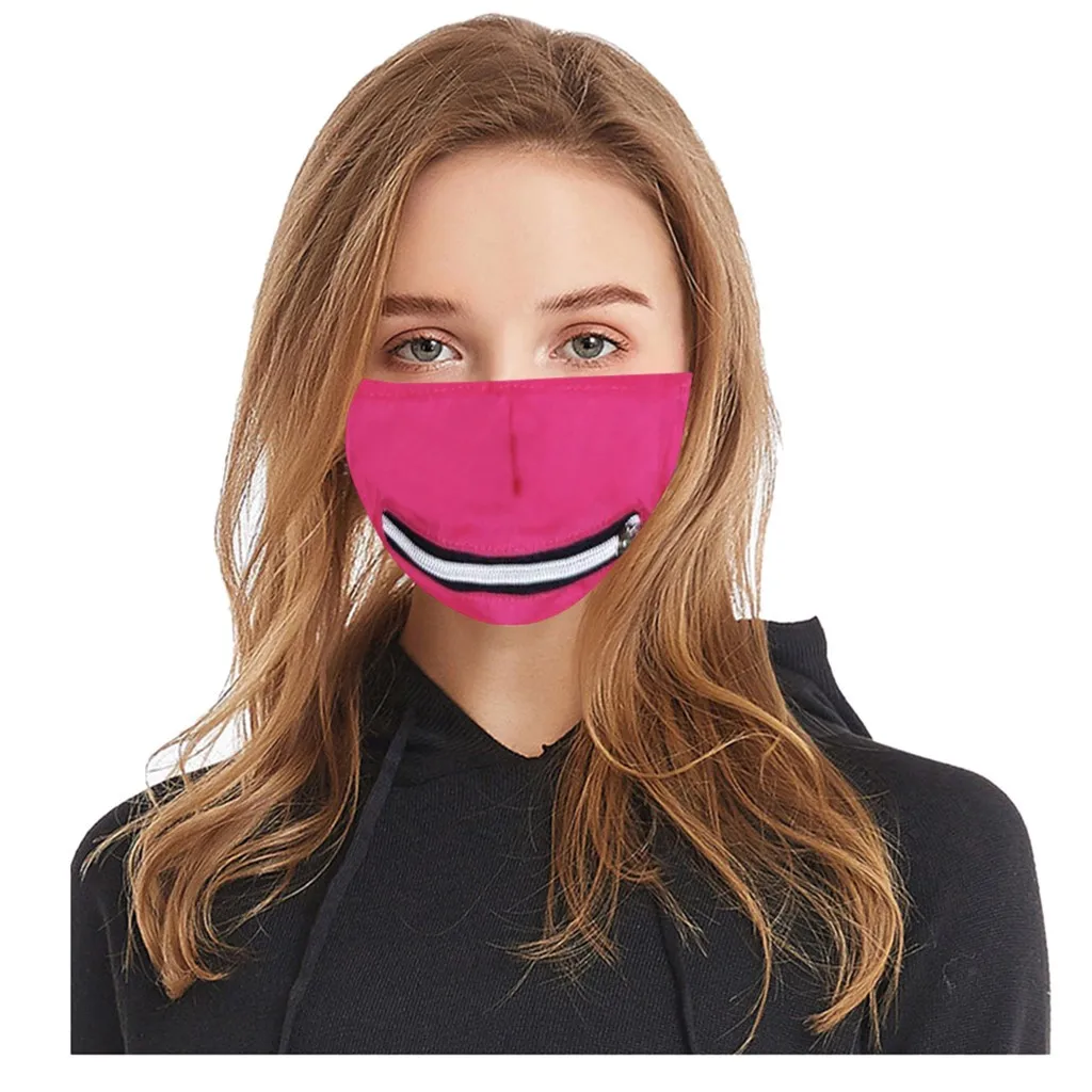 Для взрослых унисекс однотонные Цвет маски для лица защиты моющиеся распития