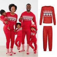 christmas family pajamas father mother children babys matching sleepwear xmas daddy mommy and me pjs clothes sets topspants