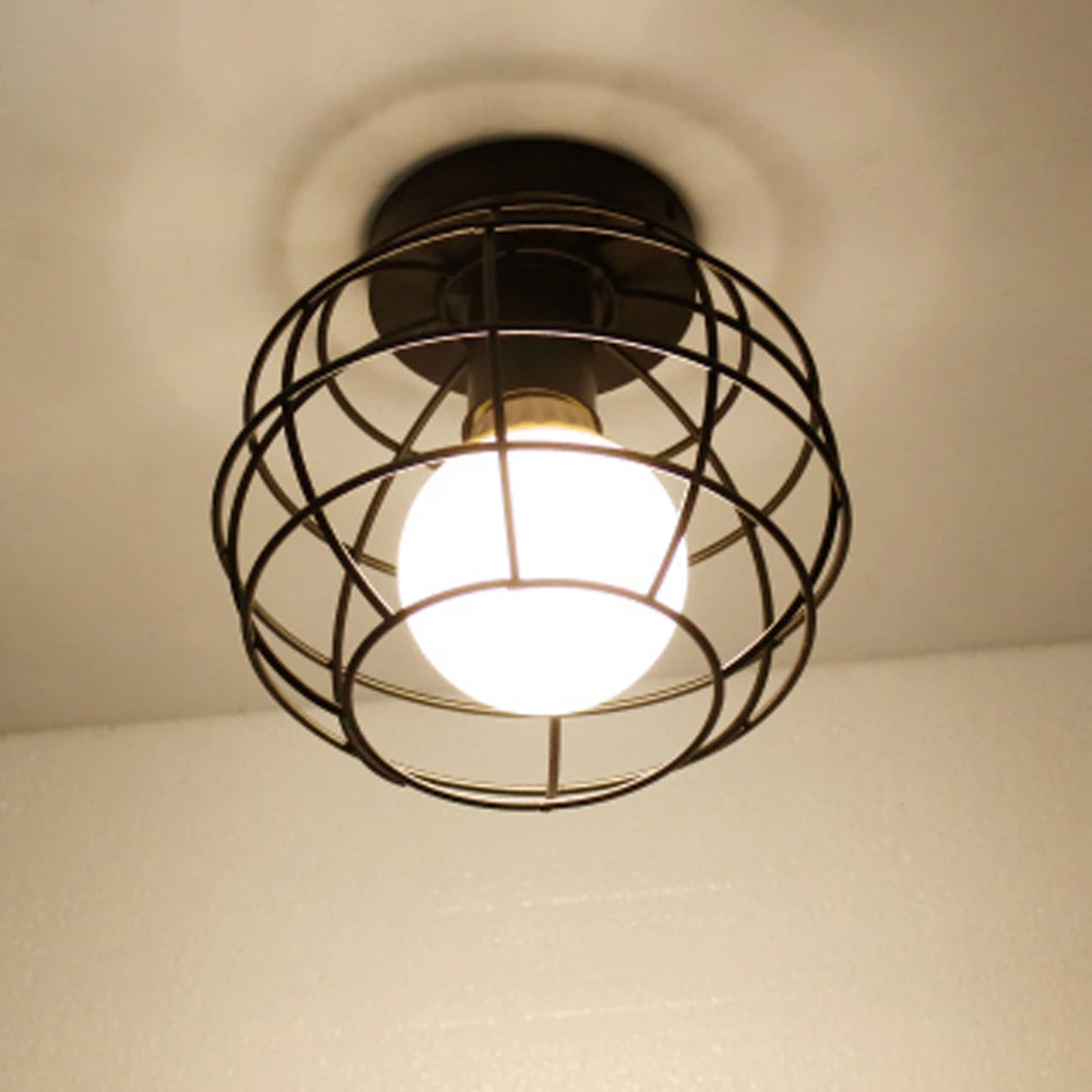 Винтажные светодиодные потолочные светильники E27 современные нордические