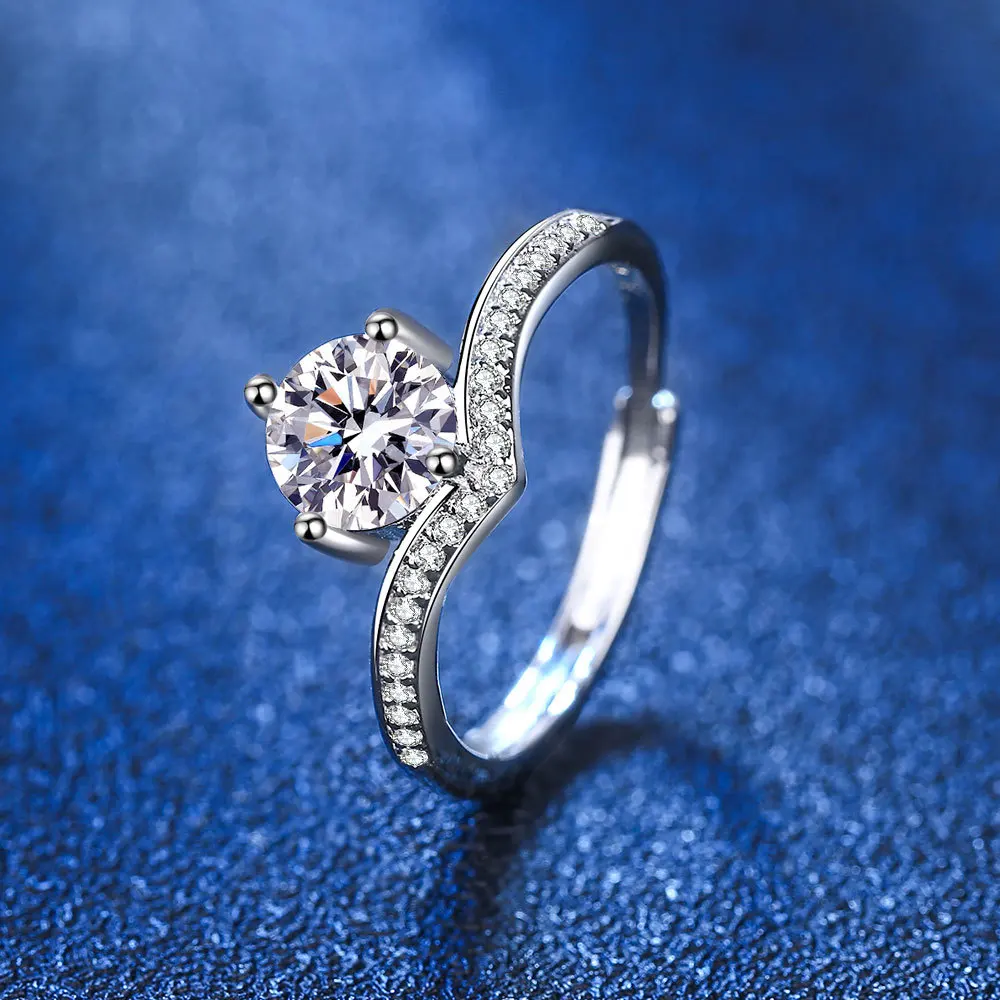 

925 Sterling Silver Rings For Women Wedding Party Fine Jewelry Bijoux Gifts Anillos para pareja jz558