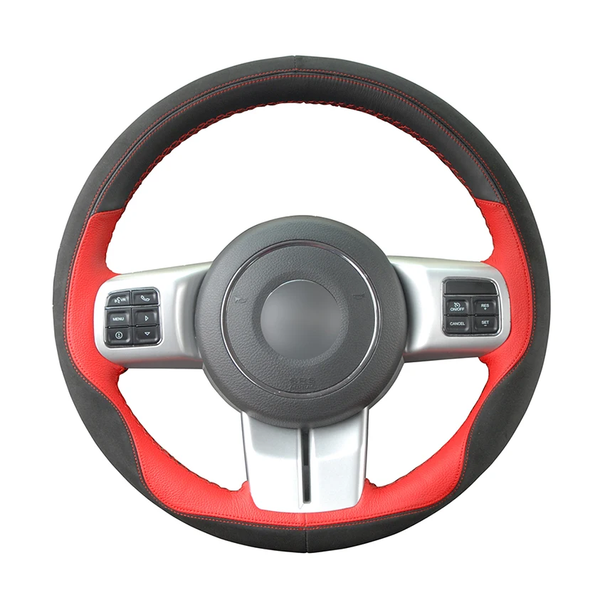 Прошитый вручную черный замшевый красный кожаный Противоскользящий чехол