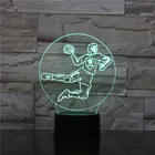 3d светодиодный ночник для мальчиков, экшн-фигурка гандбола, ночсветильник для детской комнаты, декоративный светильник на батарейках, Детская Ночная лампа 3d