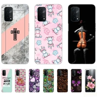 soft case for oppo a54 5g silicon fashion cute luxury flexible transparent shell back cases 6 5inch shockproof bumper dust proof