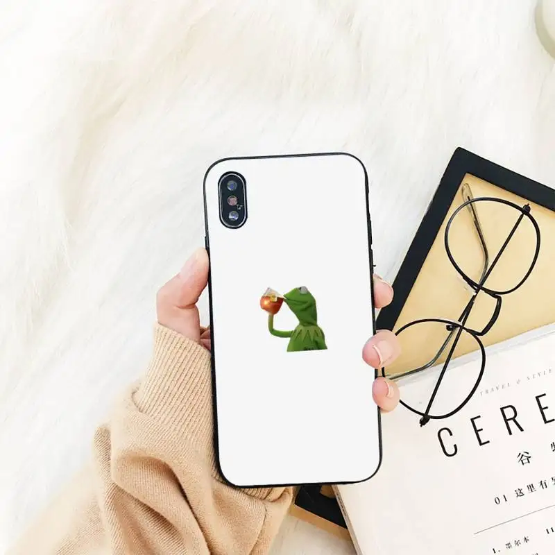 

FHNBLJ kermit Phone Case For iPhone 11 8 7 6 6S Plus X XS MAX 5 5S se 2020 11 12pro max iphone xr case