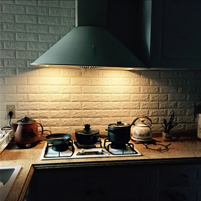 

4 pcs 50x50cm 3D Wall Stickers Imitation Brick Bedroom Decor 3D Waterproof Wallpaper For Living Room Kitchen TV Backdrop Decor