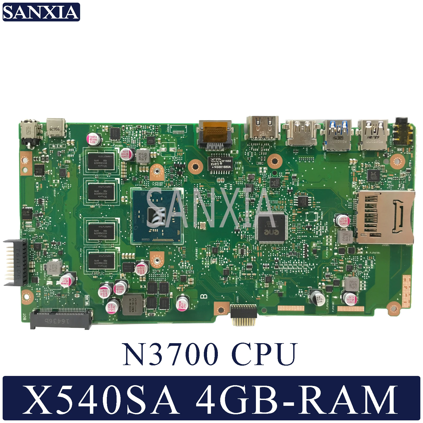 KEFU X540SA материнская плата для ноутбука ASUS VivoBook X540SA оригинальная материнская плата 4 ГБ-RAM N3700