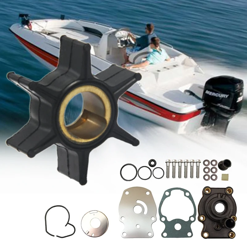 

1 Набор водяной насос ремонтный набор для рабочего колеса 393630 для Johnson Evinrude лодочный мотор водяной насос ремонтный комплект 20/25/30/35Hp