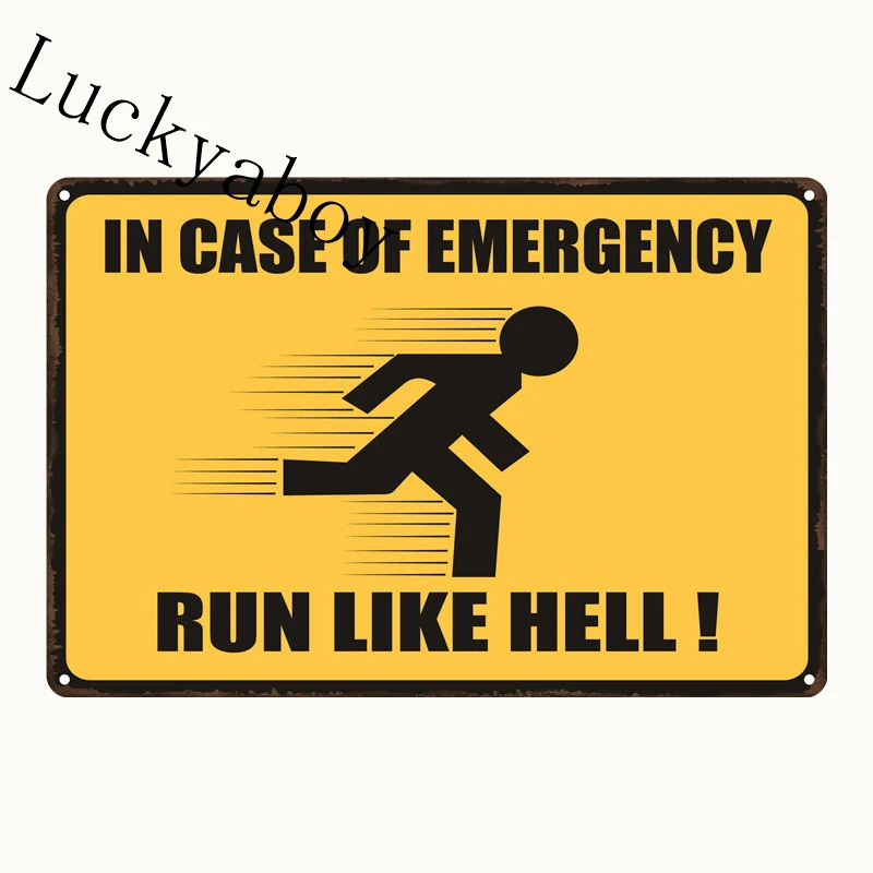 

[Luckyaboy] Retro Warning Notice Metal Tin Signs Poster Vintage Plaque Pub Home Hotel Garage Bar Club Cafe Shop Decor AL018