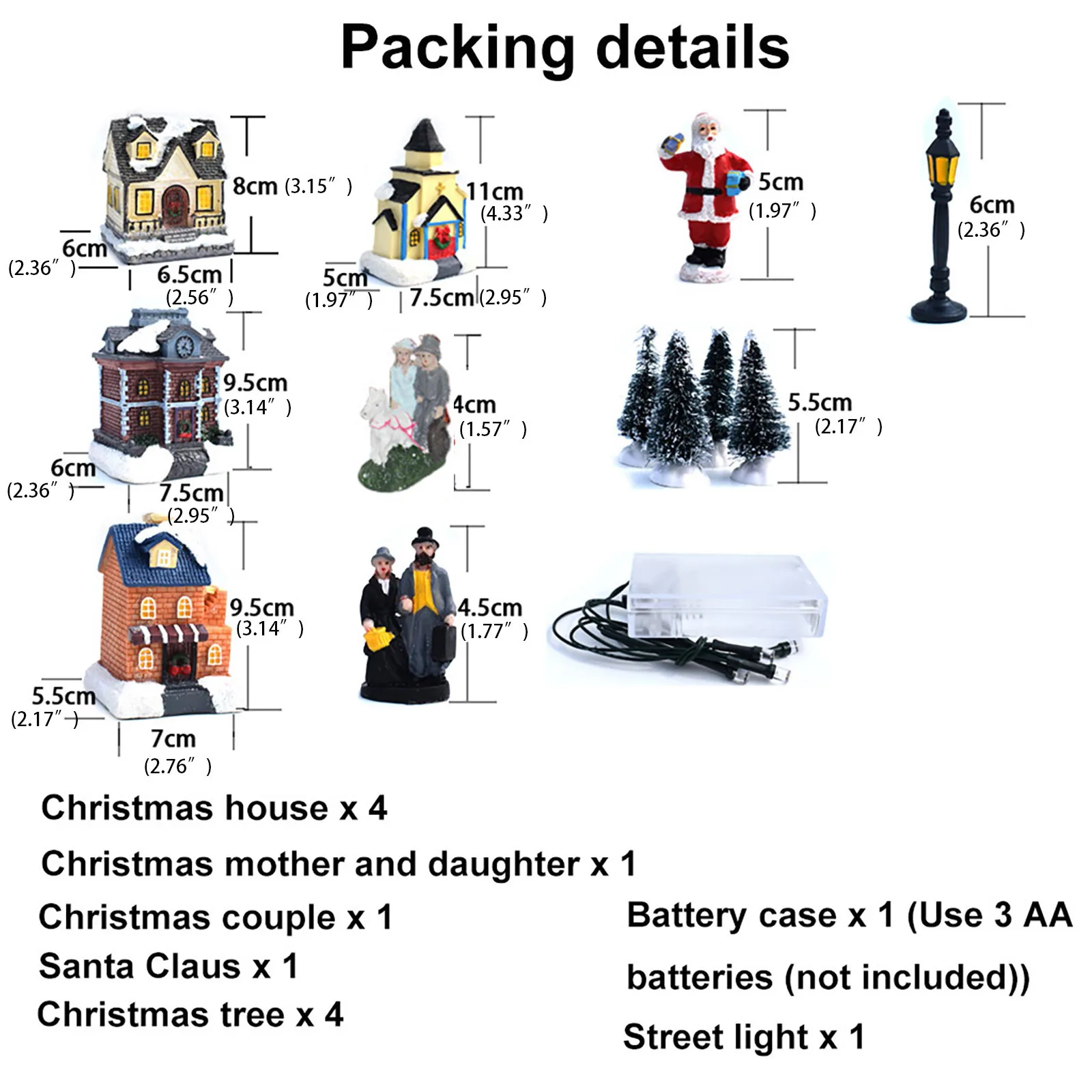 

10Pcs Light Miniature Furniture House Resin Decorate Creative Christmas Gifts Furniture For Dolls Toys Home Decoration Accessor