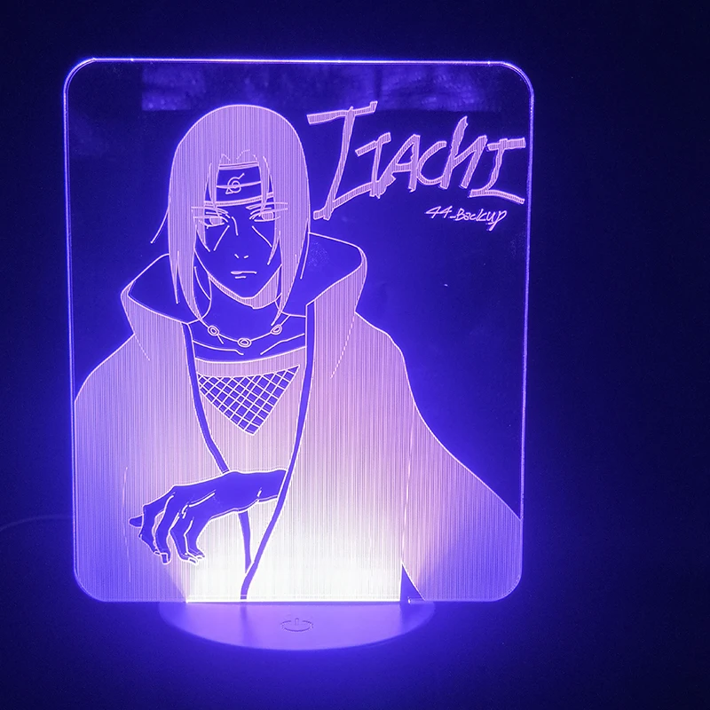 3d фигурка Итачи Учиха Наруто светильник ночсветильник с меняющейся температурой