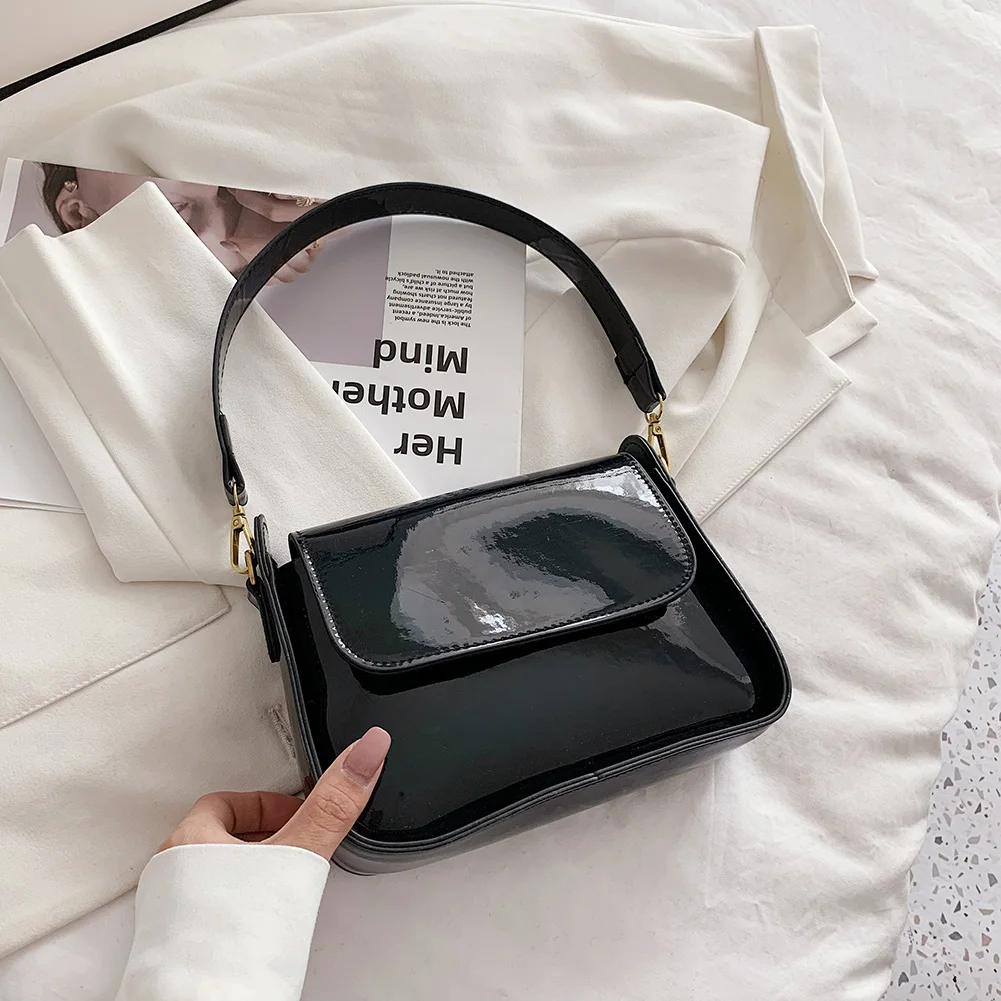 

Женская сумка-хобо на плечо, повседневный маленький кошелек на молнии с верхней ручкой, однотонный цвет