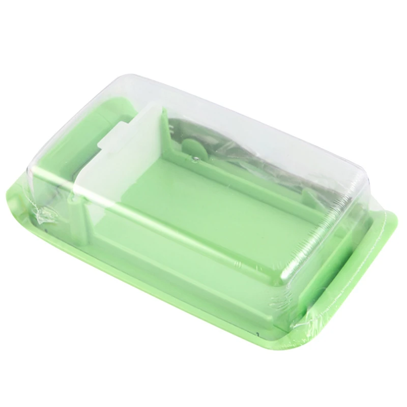 

Butter Container Cheese Server Sealing Storage Keeper Tray with Lid Kitchen Dinnerware for Cutting Food Butter Box