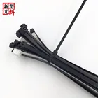 Самоблокирующиеся пластиковые черно-белые нейлоновые кабельные стяжки, стяжка-молния для проводов, 100 шт.упак. 100 мм 150 мм 200 мм