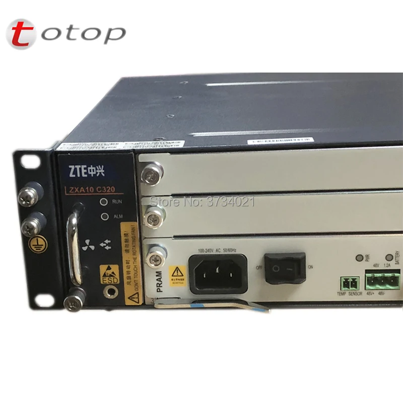 1000M GPON OLT ZTE C320 SMXA/1 карта * 1 шт. с PRAM 8 портами GTGO C + блок питания переменного и