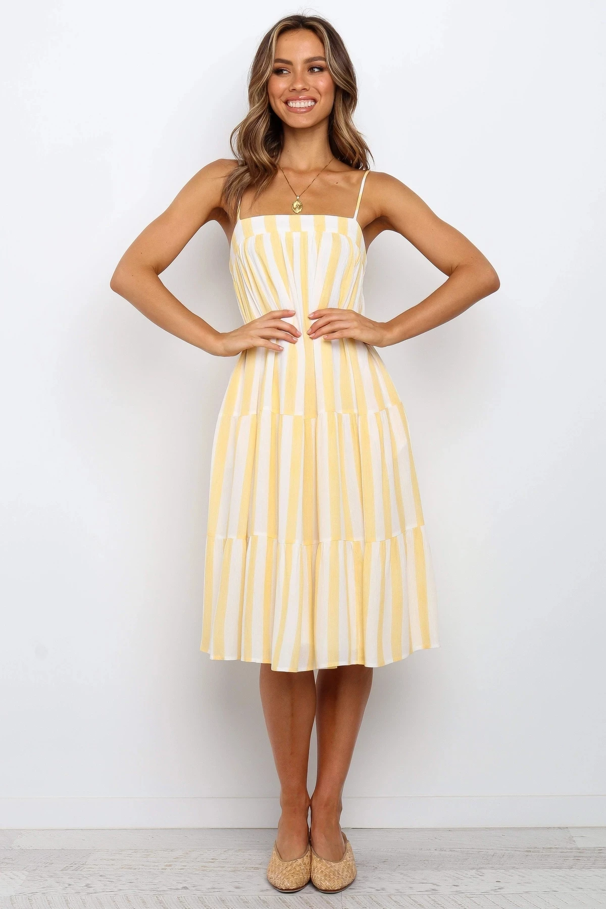 

Linen Dress Robe Rockabilly Pin Up Boho Woman Clothes Blazer Striped Gown for Ladies Sexy Suspenders Loose-striped Length Dress
