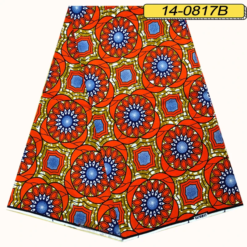 

Lasted 100% Cotton Fabric Cheap Wholesale 6 Yards Tissu Wax Africain Ankara Fabric Textile African Wax Prints Fabric For Women