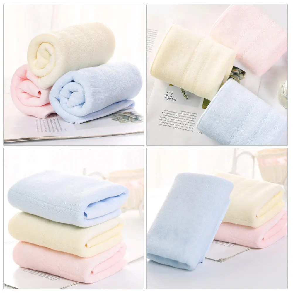 

3Pcs Creative Water Absorption Towel Shower Towel Kids Towels Face Towel Bath Towel for Bathroom Kitchen