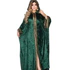 Женское Бандажное платье-Абая, с бисером, длинным рукавом