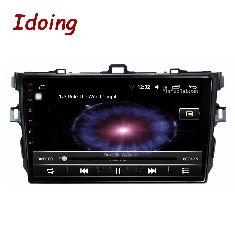Idoing " 4G+ 64G 2.5D ips Восьмиядерный автомобильный Android8.1 радио плеер для Toyota Corolla 10 E140 E150 2006-2011 gps навигация Нет 2 din