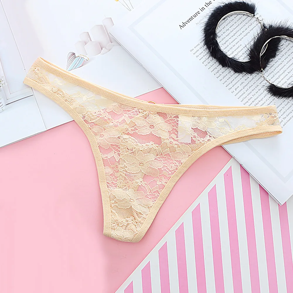 hot Lace Women's underwear sexy lingerie ultra-thin g string bondage Female thong tangas Sexual clothing Panties Underwear@ |