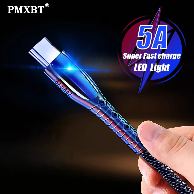 5A кабель с разъемом USB Type-C для Huawei P30 P20 Mate 20 Pro Supercharge провод Samsung Galaxy S10 Xiaomi быстрой