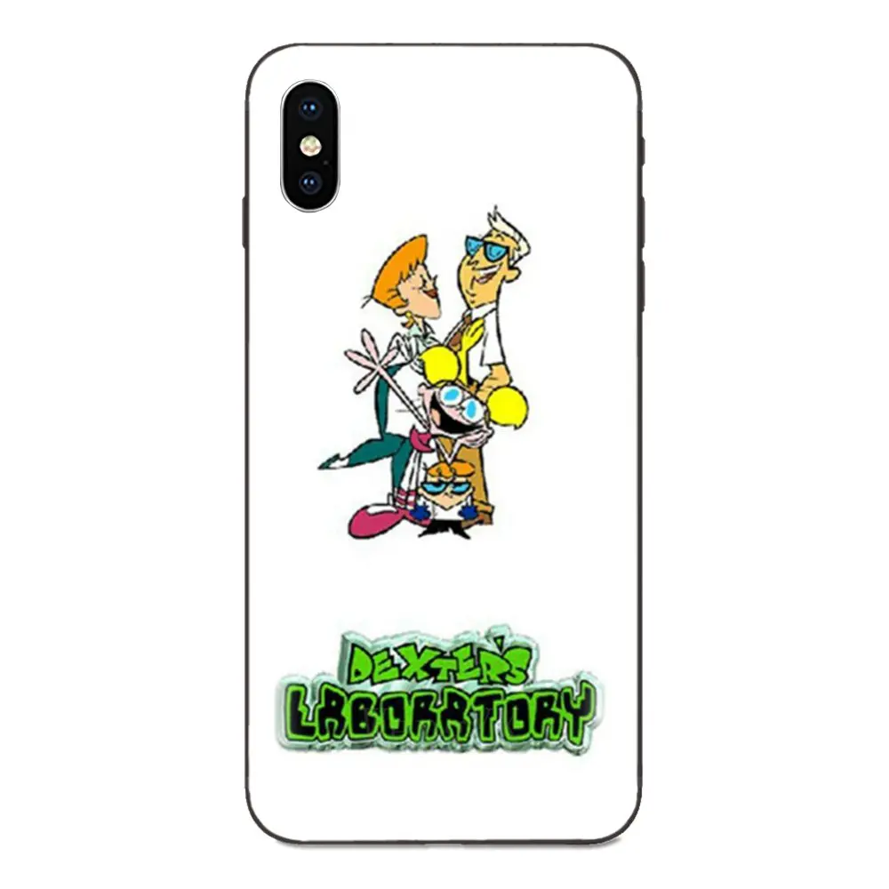 as picture Красочный стиль для Apple IPhone X XS Max XR 4 4s 5 5S SE 6 6S 7 8 Plus аниме мультфильм Декстер лаборатория - Цвет: as picture