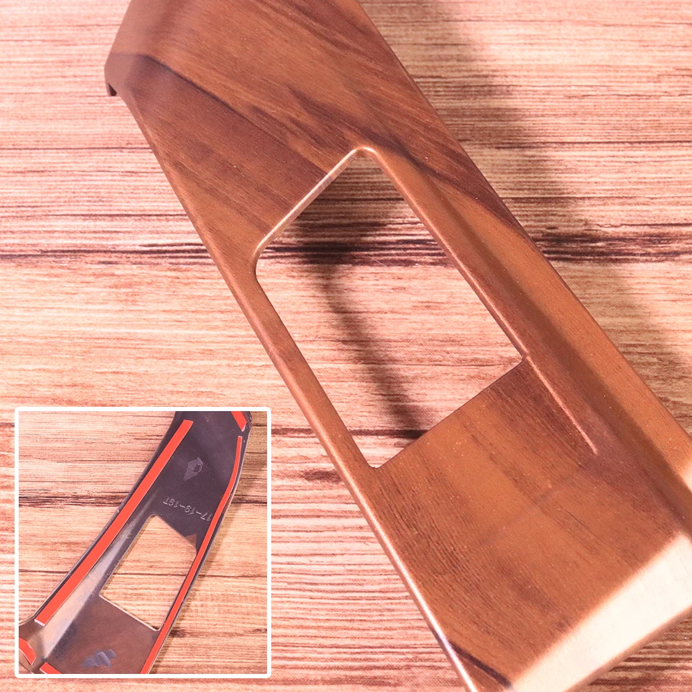 

Car Wooden Style Console Gear Shift Knob Box Panel Cover Trim Frame Decoration Sticker Fit for Honda CRV CR-V 2017 2018 2019