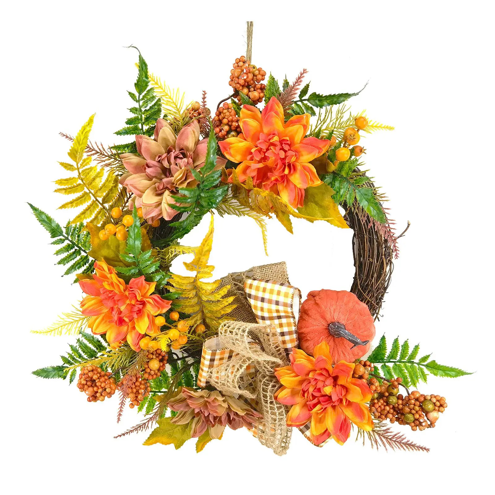 

Осенний венок 50 см, осенняя фотография, широко используемая декоративная подвесная Гирлянда для дома, двери, стен, улицы