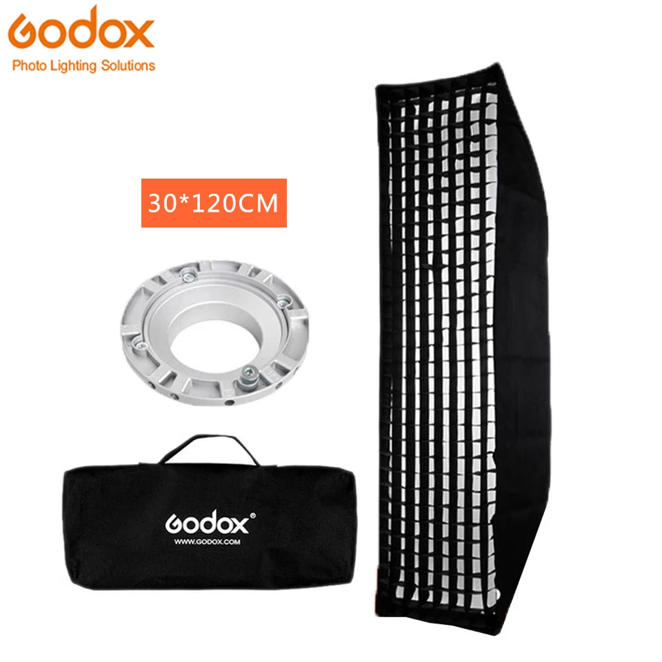 Godox 12 &quotx 47&quot 30x120 см полоса сотовая сетка прямоугольный софтбокс для фото строб