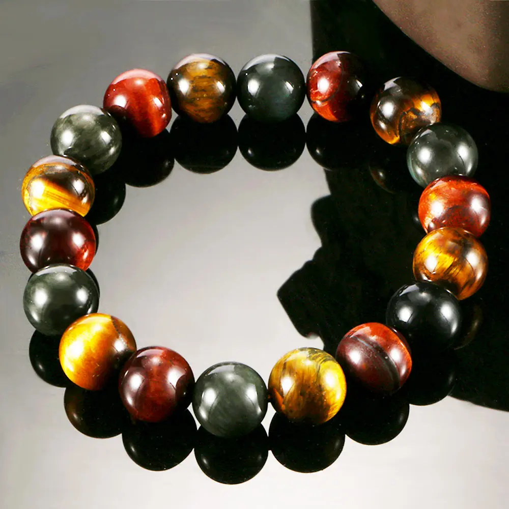 Модные браслеты 5A из натурального камня тигровый глаз и бриллиантовые