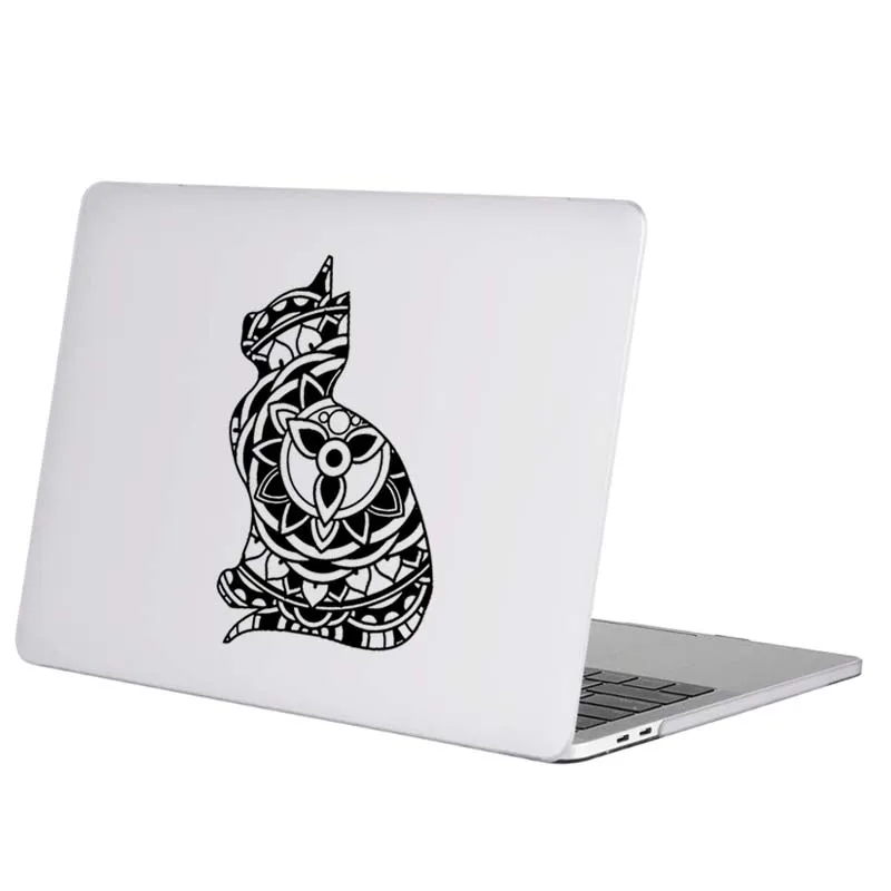 Наклейка для ноутбука с изображением кошки мандалы наклейка Macbook Pro 16 дюймов Air