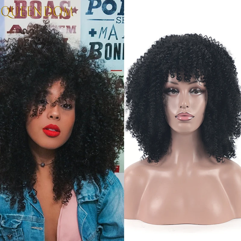 

Puffy Kinky Curly Short Bob Women's Wig 12'' Honey Blonde Afro Curly Wig African American Synthetic Jerry Curly Wine Red Wig 613