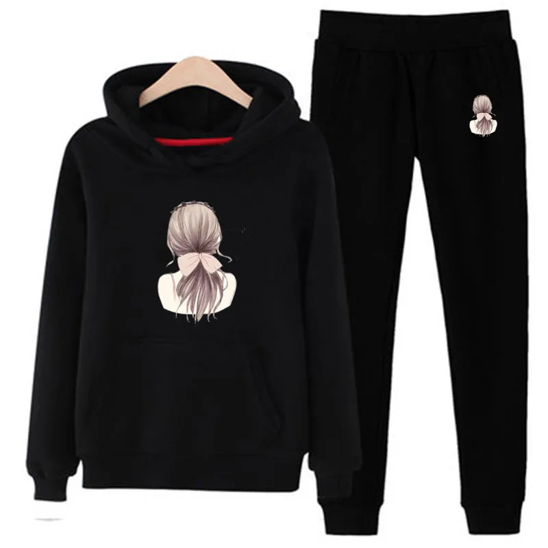 

Two Piece Set for Women Long Sleeve Pink Outfit Casual Tracksuit Pullover Joggers Suit Home Club Sets Cheap Sexy Winter Clothes