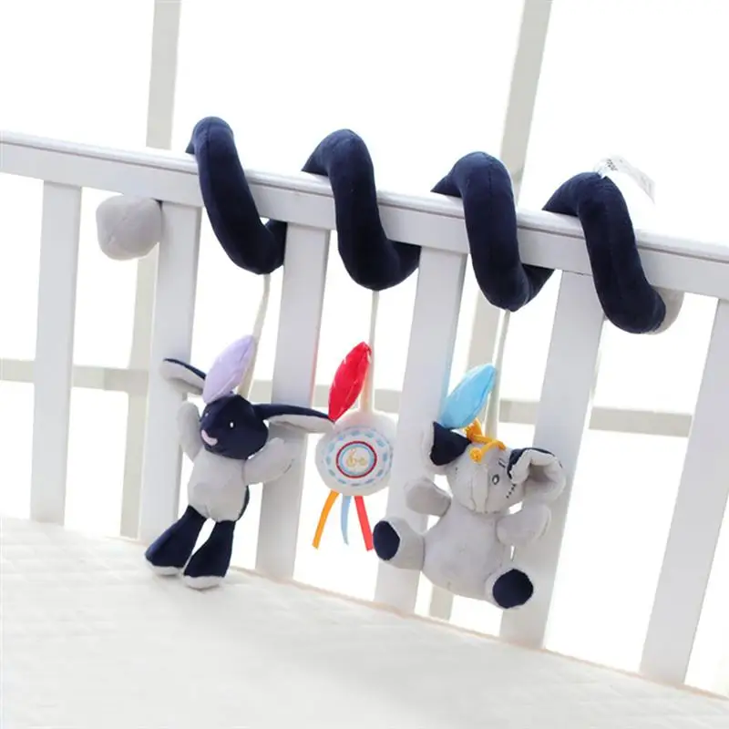 

1Pc Plush Toy Creative Lovely Funny Music Crib Toy Crib Toy Bed Spiral Toy Baby Carriage Rattle Toy Home