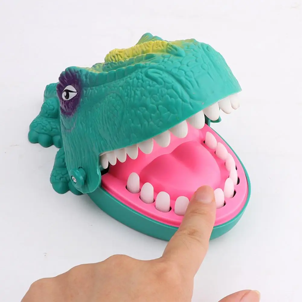 

Mouth Dentist Bite Finger Game Toy Funny Dinosaur Pulling Teeth Bar Games Toys For Children Interactive Novelty Gag Trick Jokes