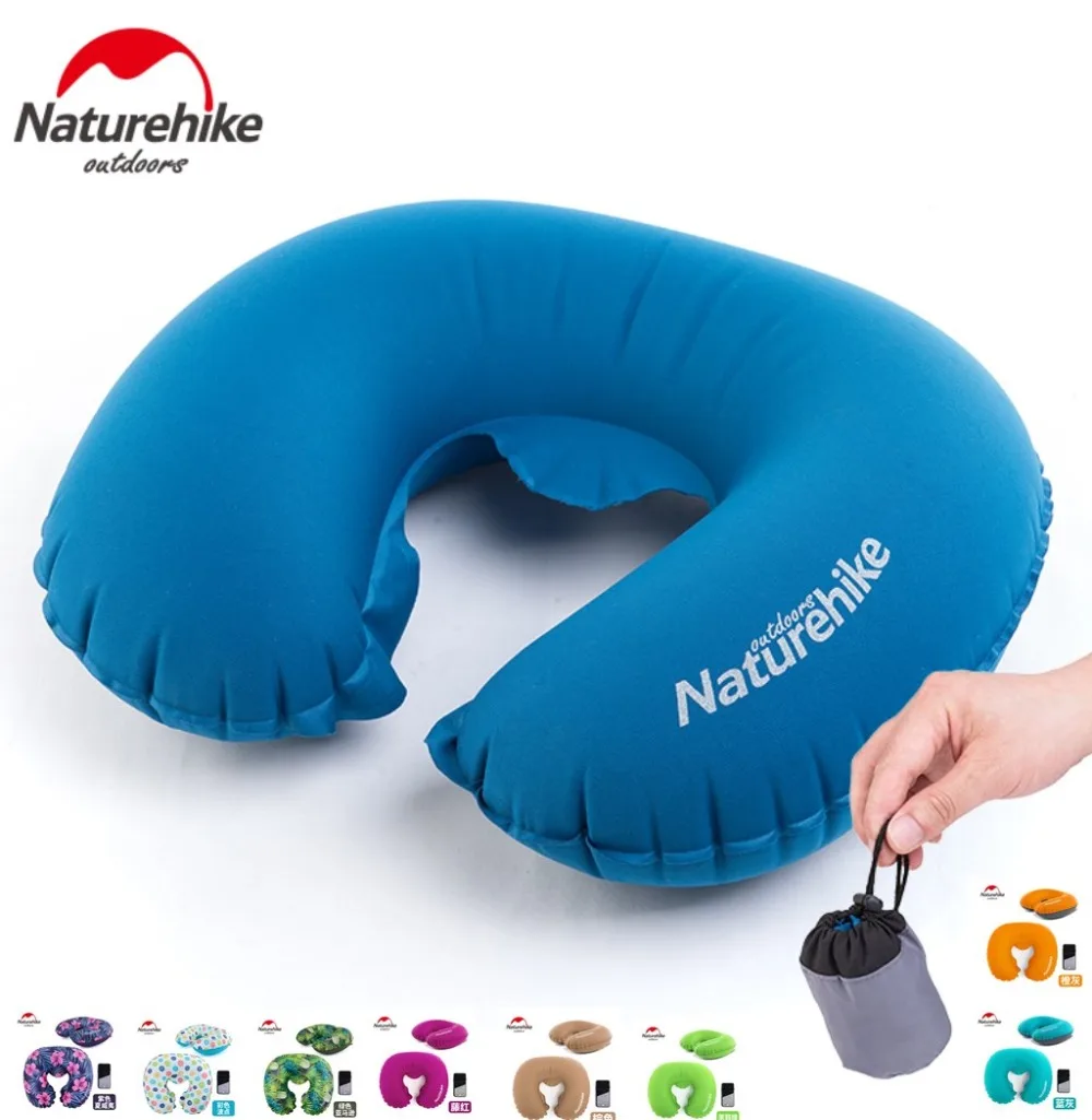 Портативная U образная надувная подушка Naturehike factory дорожная мягкий шейный