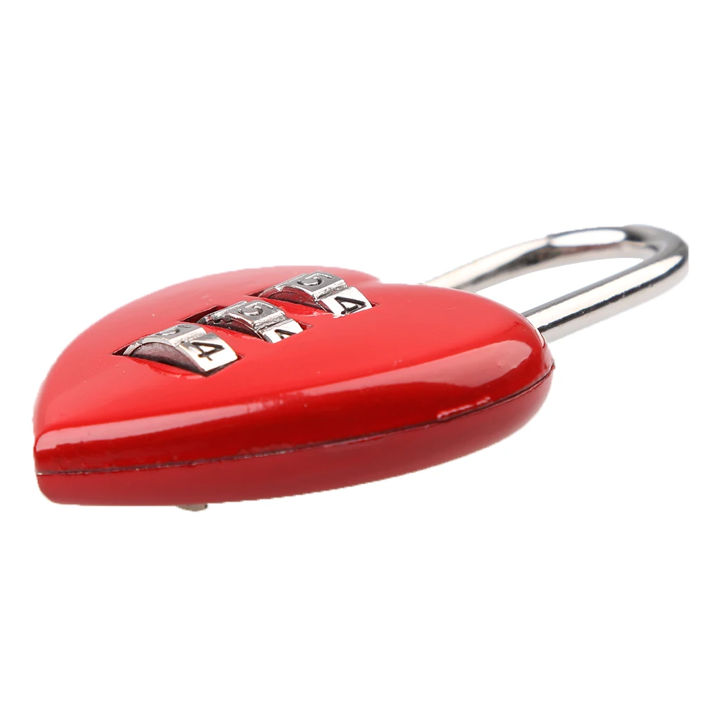 Фото Cute Resettable Combination Padlock Heart Lock 3 Digits Security Luggage Metal Code New Suitcase Password Багаж и сумки Cute Resettable Combination Padlock Heart Lock 3 Digits Security Luggage Metal Code New Suitcase Password Багаж и сумки