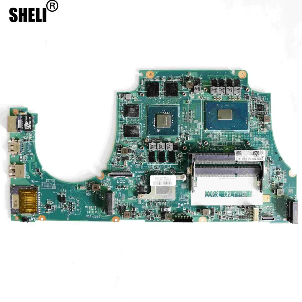 CN 0MPYPP ноутбук DDR3L материнская плата DAAM9AMB8D0 AM9A 1P4N7 w/ i7 6700HQ & GTX960M V4G для ноутбуков Dell