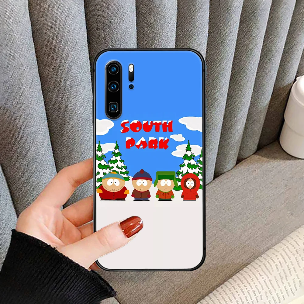 

South-Park SouthPark Phone case cover For Huawei P Mate Smart 10 20 30 40 Lite Z 2019 Pro black black cover pretty prime luxury