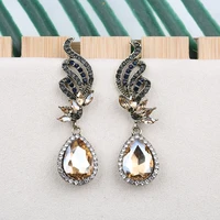 veyofun classic symmetric crystal drop earrings luxury dangle earrings for woman fashion jewelry new gift