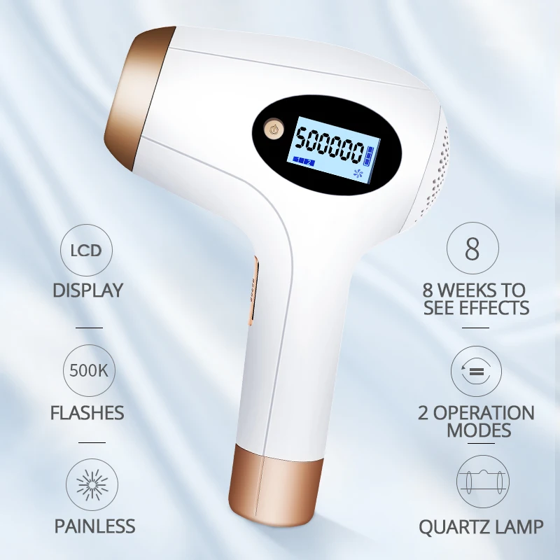 

Ice Cooling IPL Epilator Hair Removal Machine 500000 Flash Permanent Bikini Painless Depilator Women Electric Depilador A Laser
